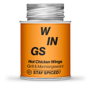 Stay Spiced Hot Chicken Wings - Grill & Mariniergewürz 170ml Schraubdose